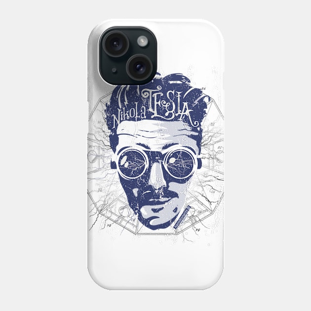 Mad Scientist - Tesla Phone Case by hamiltonarts