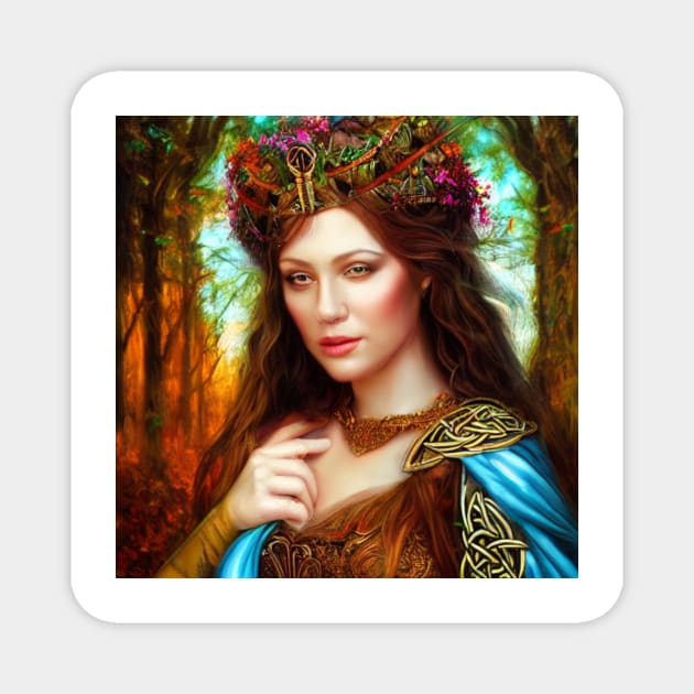 Celtic Princess #2 Magnet by Prilidiarts