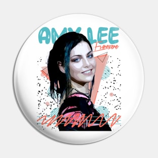 Retro Amy Lee Fan Art Design Pin