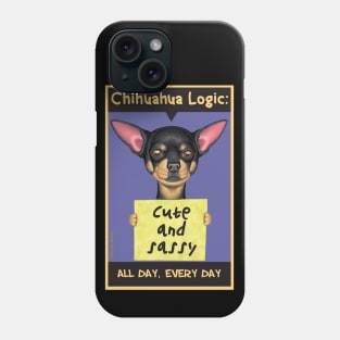 Cute Chihuahua Dog with Black and Tan Chihuahua tee Phone Case