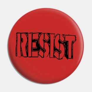 Punk - RESIST black Pin