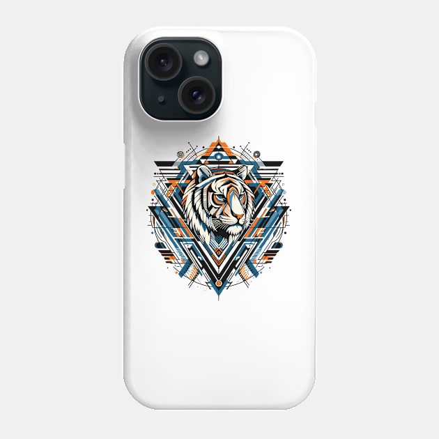 Abstract Animal Tiger 1 Phone Case by sapphire seaside studio