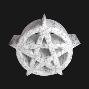 3D Pentagram - White-Marble T-Shirt