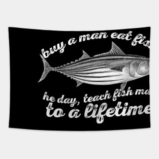 Buy A Man Eat Fish Tapestry