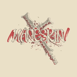 Måneskin cross logo vintage inspired T-Shirt