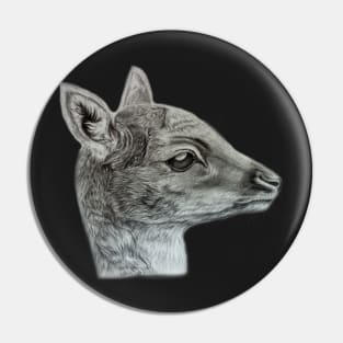 Deer portrait Pin