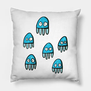 funny jellyfish Pillow