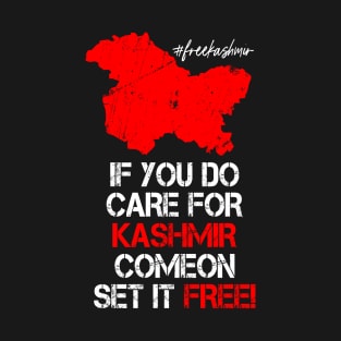 #freekashmir If You Do Care Kashmir Come On Set It Free! T-Shirt