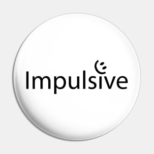 Impulsive artistic typography design Pin