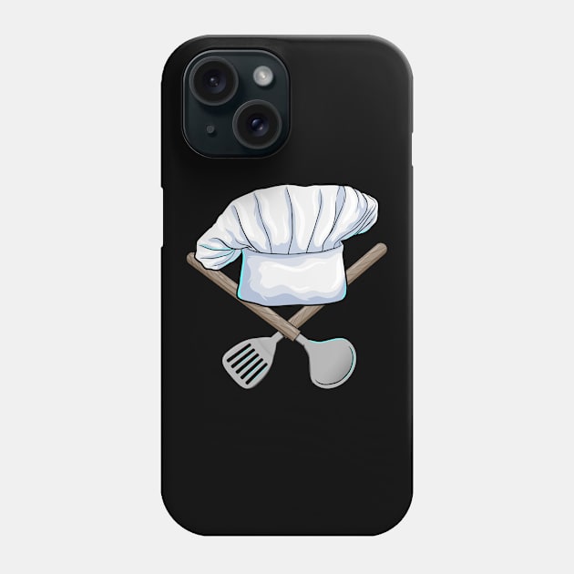 Chef hat with Wooden spoon Phone Case by Markus Schnabel