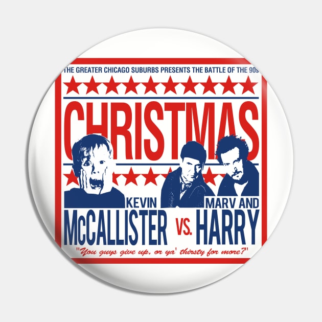 Kevin Vs. Marv and Harry Pin by PopCultureShirts