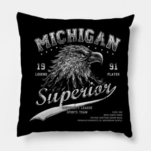 eagle head illustration sporty graphic Pillow