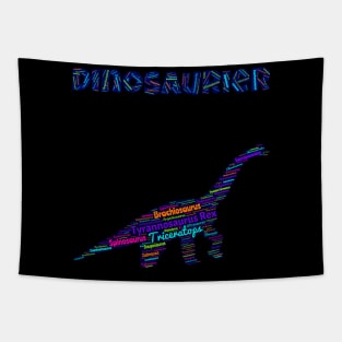 Lesen lernen mit einem Brachiosaurus Dinosaurierer Tapestry