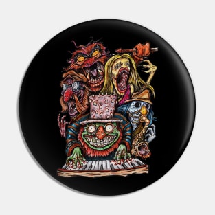 Mr Teeth & Lightning Chaos Muppet Parody HORROR Pin