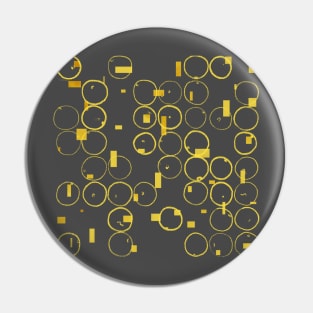 Golden circle pattern Pin