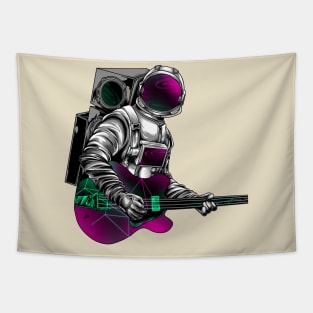 astronaut playing guitar Tapestry