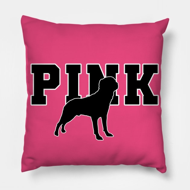 PINK COLLEGE Pillow by Aspita