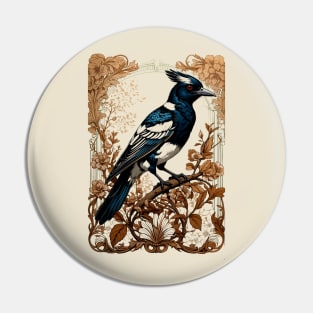 Victorian Magpie Pin