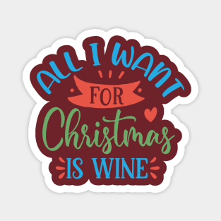 Christmas Wine Magnet