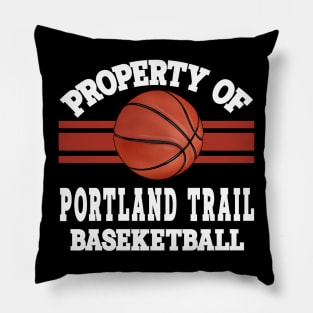 Proud Name Portland Trail Graphic Property Vintage Basketball Pillow