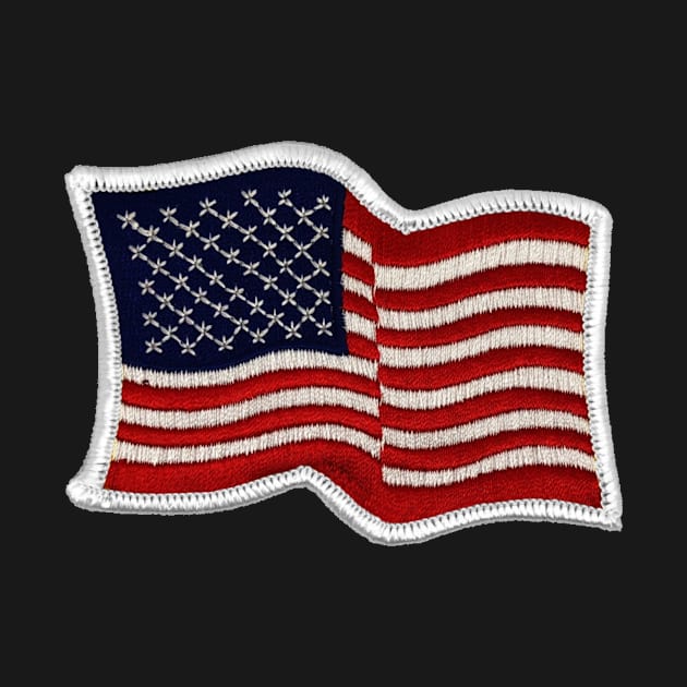 Embroidery American Flag Sticker by anacarminda