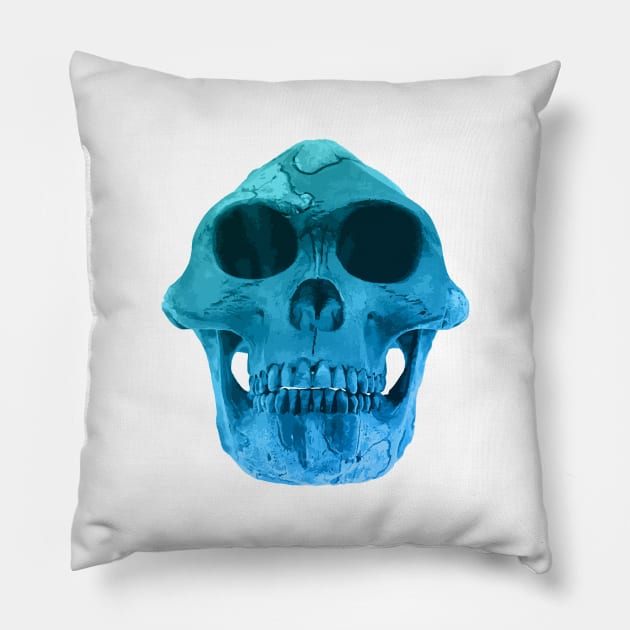 Australopithecus Afarensis "Lucy" Fossil Skull Pillow by RetroGeek