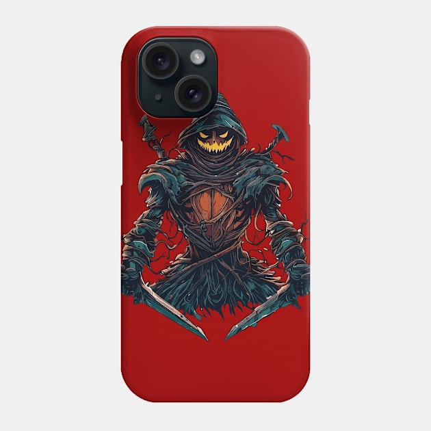 Spooky Scarecrow Phone Case by TomFrontierArt