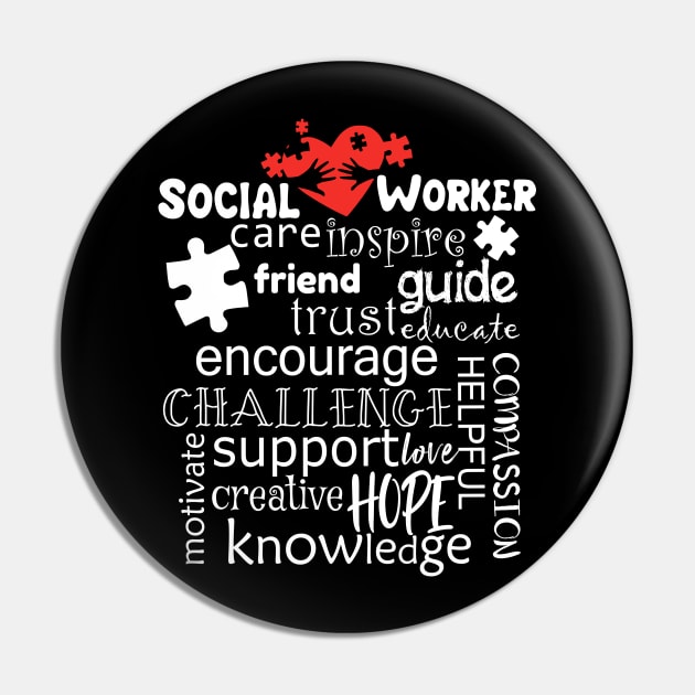 Awesome Social Worker Gift Product Graduation Social Work Design Pin by Linco