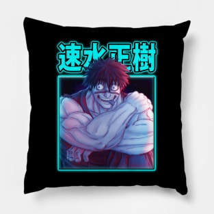 Bando's Unbreakable Grip Kengan Fighter Tribute Tee Pillow