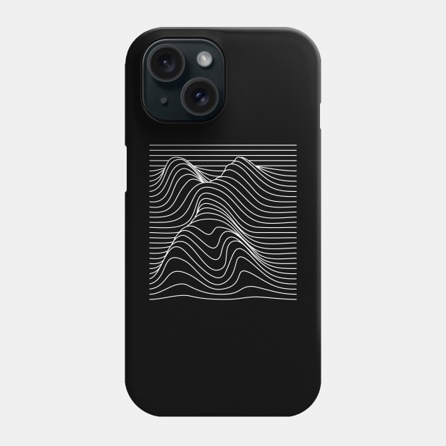 x wavy lines design Phone Case by lkn