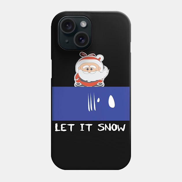 let it snow santa cocaine Phone Case by Gigart