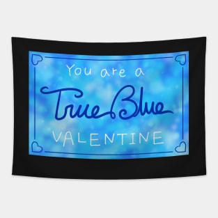 True Blue Valentine Tapestry