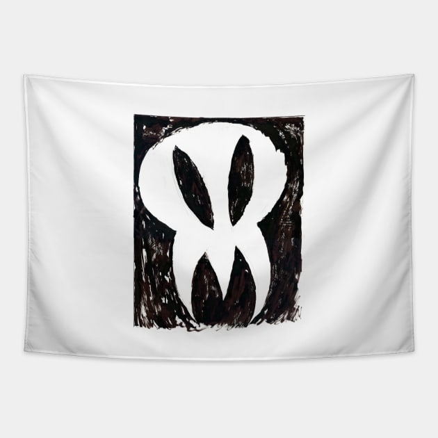 Invader skull Tapestry by House of Harley