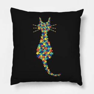 Autism Awareness For Cat Lovers Pillow