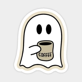 Cute Spooky Coffee Sweatshirt, Womens Ghost Sweatshirt, Spooky Season, Fall Coffee Lover Shirt, Halloween Party Shirt, Fall Graphic Shirt Magnet