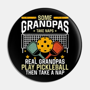 Pickleball Grandpa Pickleball Player Pin