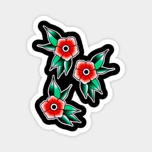 Traditional Flowers Magnet