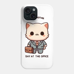 Business Cat Ready for Work Phone Case