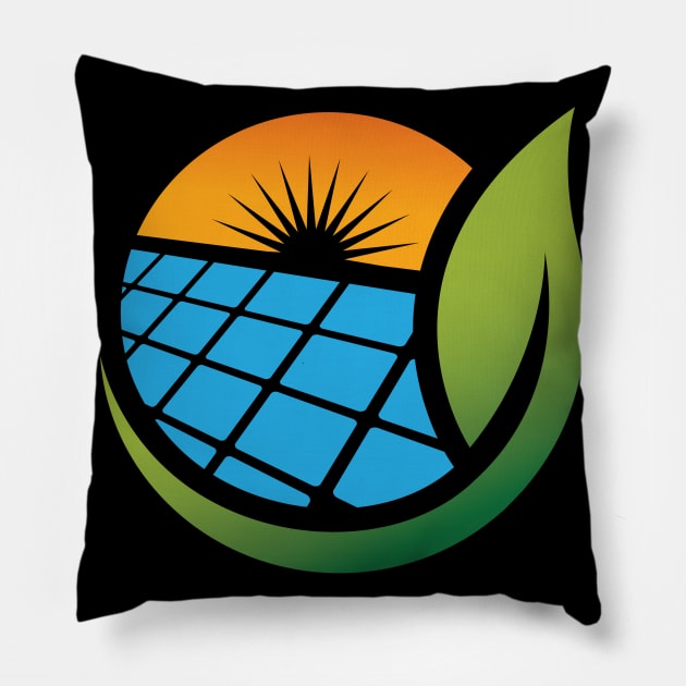 Solar Eco Solar Photovoltaic Pillow by MooonTees