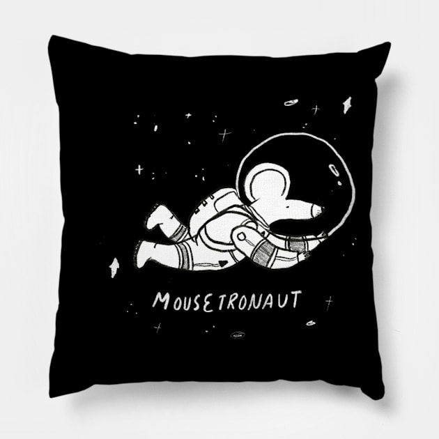 Moustronaut Pillow by Dimple Hazes