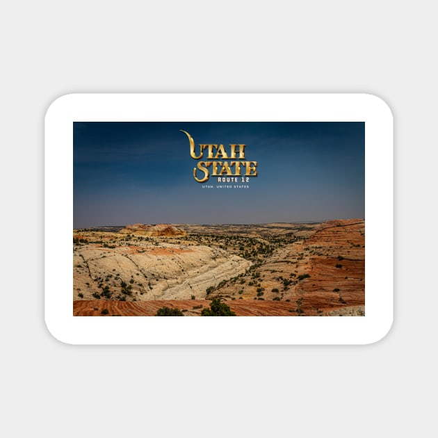 Utah State Route 12 Scenic Drive Magnet by Gestalt Imagery