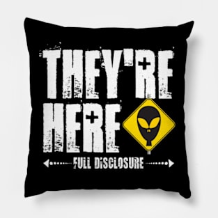 ALIENS ARE HERE (Dark) Pillow