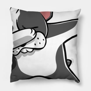 Dabbing Boston Terrier Dab Dance Pillow