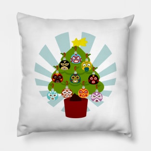 Árbol De Navidad De Lucha Libre En Inglés Pillow