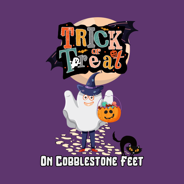 Spooky Nights: Trick or Treat on Cobblestone Feet by DaShirtXpert