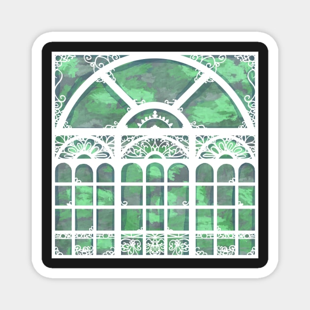 Greenhouse Windows Magnet by MSBoydston