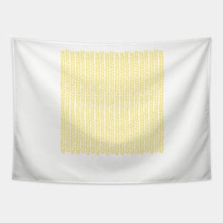 Knit Wave Yellow Tapestry