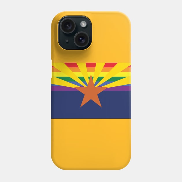 Rainbow Arizona Pride Flag Phone Case by MichelleBoardman