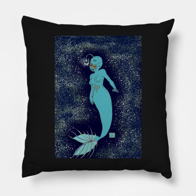 Mermaid Angler Fish Pillow by Shall1983