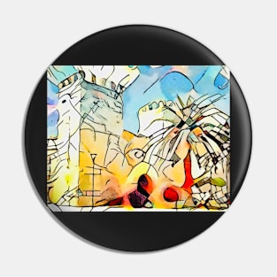 Kandinsky meets Mallorca, motif 3 Pin